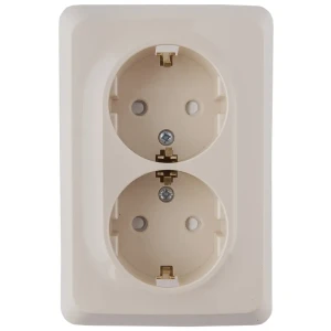 Двойная розетка SYSTEME ELECTRIC Этюд с защитными шторками 18036571