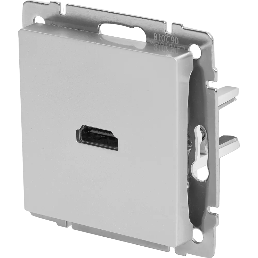 Розетка HDMI встраиваемая Werkel, цвет серебряный Встраиваемые механизмы STLM-2116635 - Вид №2