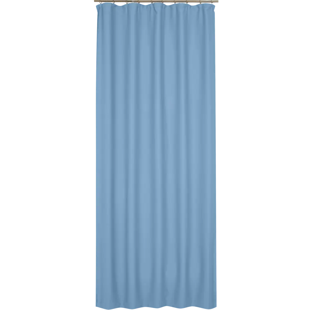 Штора на ленте димаут Ален 140x270 см цвет васильковый ТОРГОВЫЙ ДОМ ТЕКСТИЛЬ STLM-2144198 - Вид №1