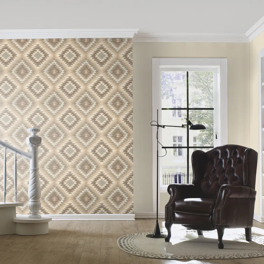 Обои флизелиновые Rasch Barbara Home Collection коричневые 0.53 м 527438 STLM-2121336 - Вид №10