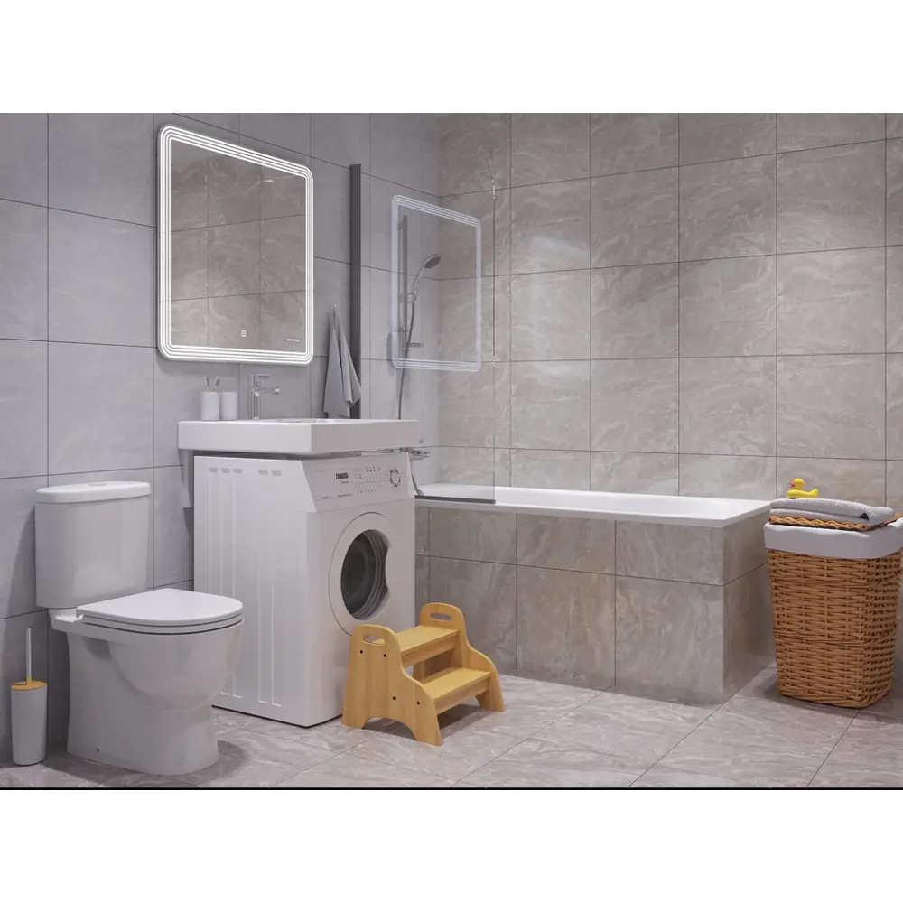 Унитаз-компакт Sanita Luxe Art Comfort WC.CC/Art/2-DM/WHT.G/S1 сиденье с микролифтом STLM-2159583 - Вид №2