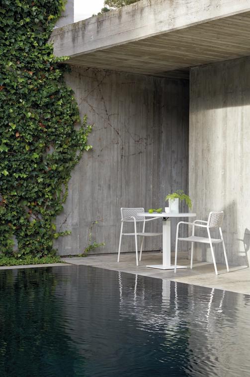 MNST1243 Обеденный стол pca white f8 75см x 75см Manutti Napoli - Вид №6