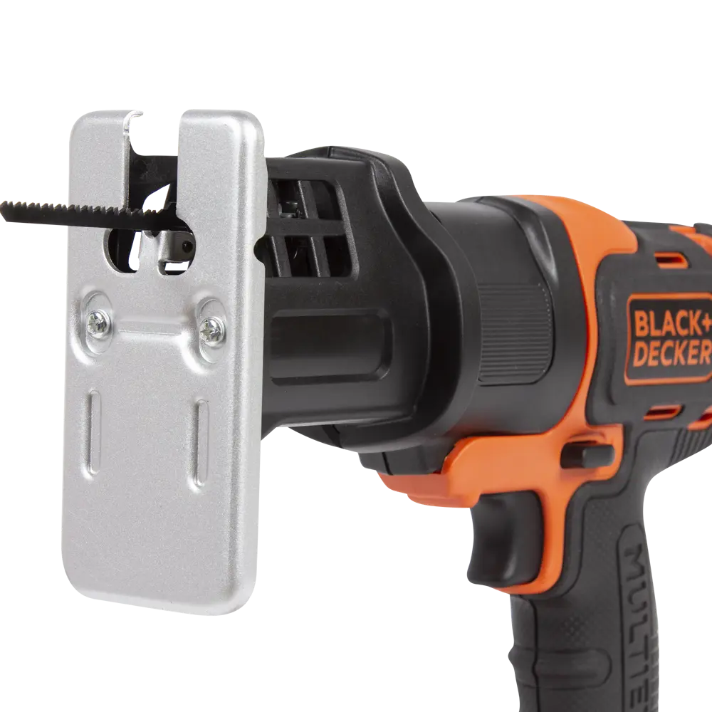 Дрель-шуруповерт аккумуляторная Black&Decker Multievo, 18 В Li-ion 2х1.5 Ач, набор универсальных насадок BLACK + DECKER STLM-2070097 - Вид №4