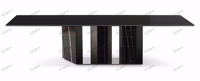 Gallotti&Radice Прямоугольный обеденный стол из хрусталя sun-id-1467194