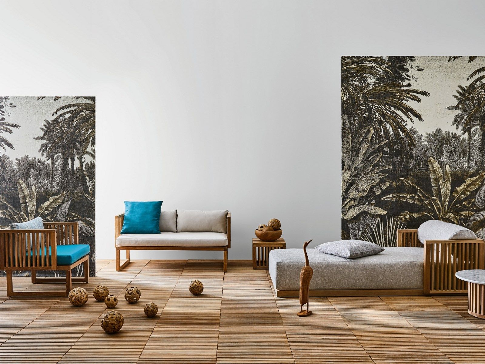 Садовое кресло из тикового дерева с подлокотниками Il Giardino di Legno код ARCH-00075090 - Вид №2