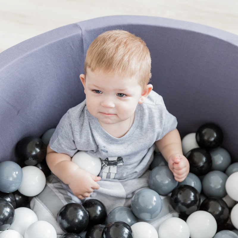 Шары для сухого бассейна "Монохром", 200 штук VAMVIGVAM  281502 Белый;черный;серый Santreyd  - Вид №3