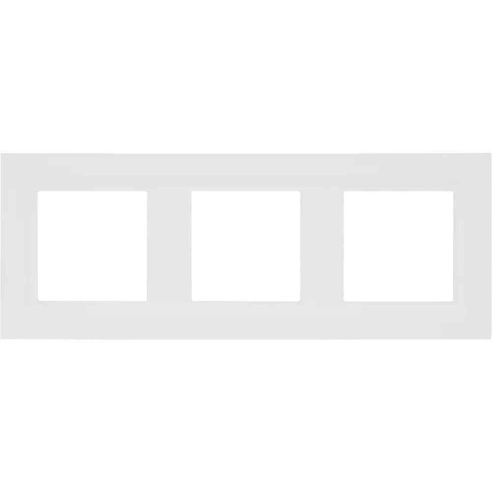 Рамка для розеток и выключателей Legrand Structura 3 поста цвет белый STLM-2130693
