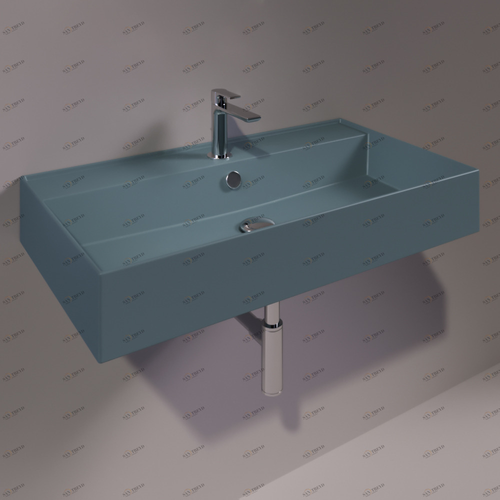 AG81NAVYMATT Подвесная раковина настенная прямоугольная Simas Agile