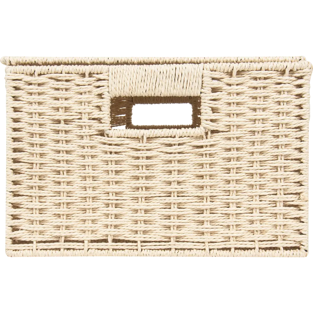 Корзина для хранения 38x18x28 см бумажный шпагат цвет бежевый 82280879 STLM-2080339 STORIDEA - Вид №3