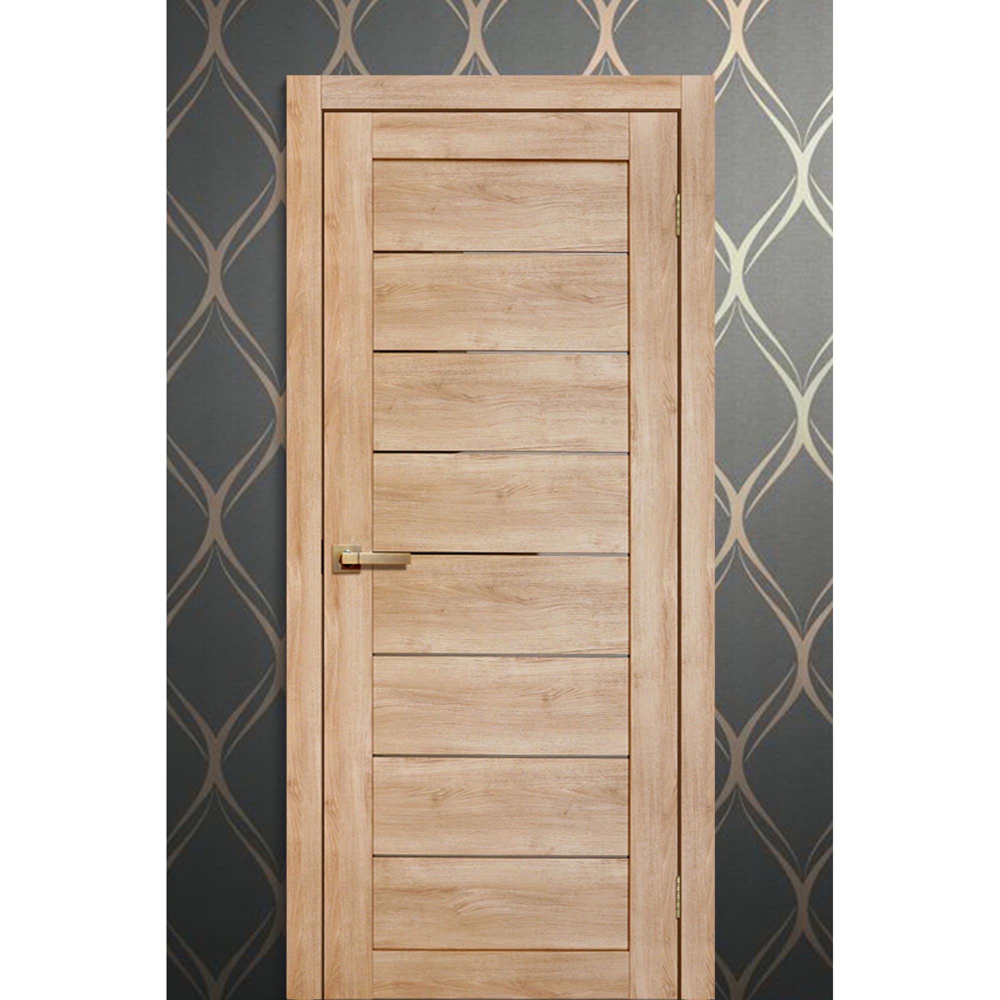 81933684 Дверь межкомнатная Лайн 90x200 см цвет дуб глостер Santreyd  - Вид №8