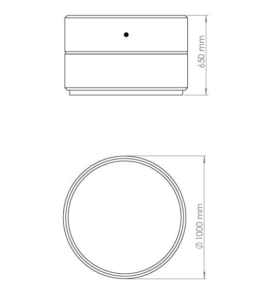 Круглый бетонный плантатор ENCHO ENCHEV - ETE 21/22 ARCH-00041219 - Вид №1