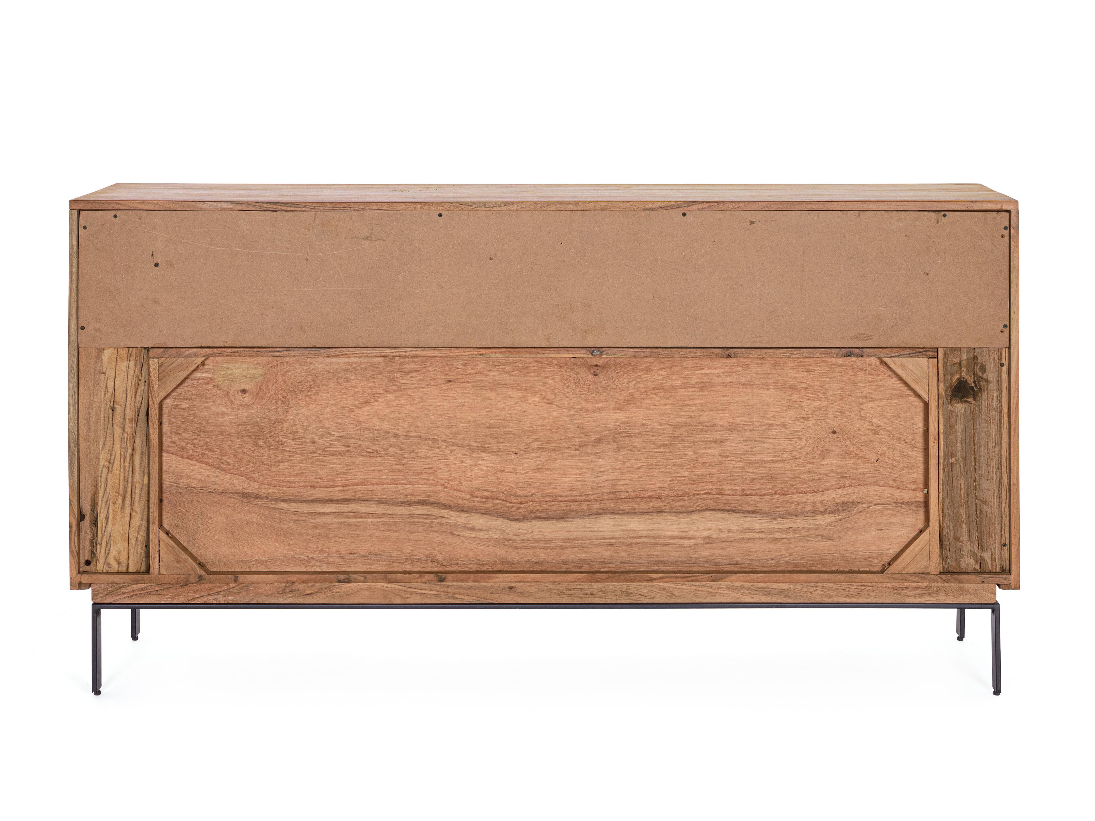 Шкаф из акации с 3 распашными дверцами BIZZOTTO Mangal ARCH-00070525 - Вид №3