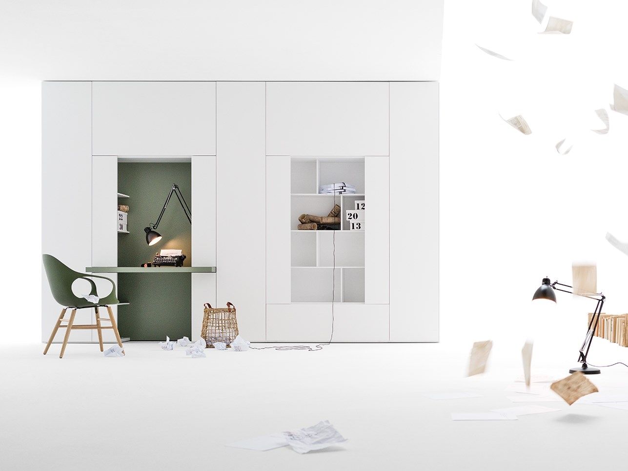 Шкаф с письменным столом и витриной Caccaro Roomy ARCH-00089556