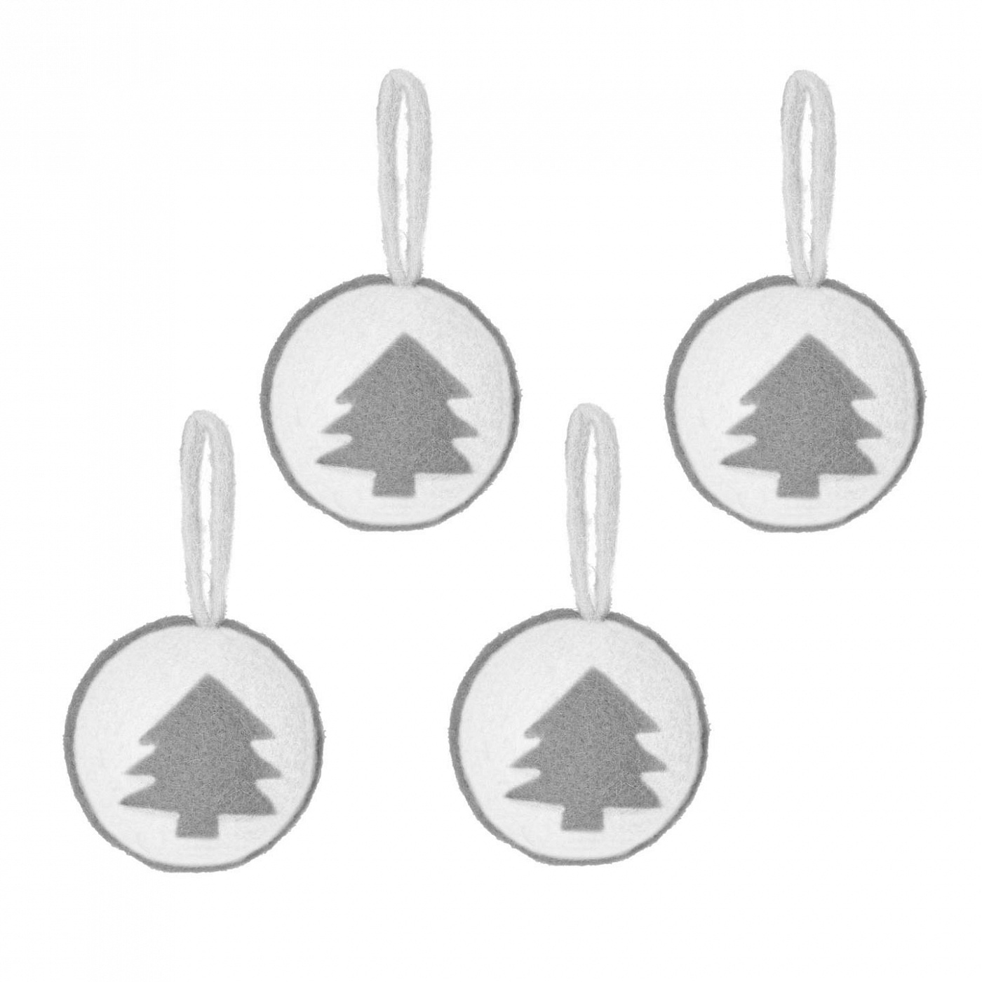 093362 Набор из 4 елочных игрушек La Forma Cath 