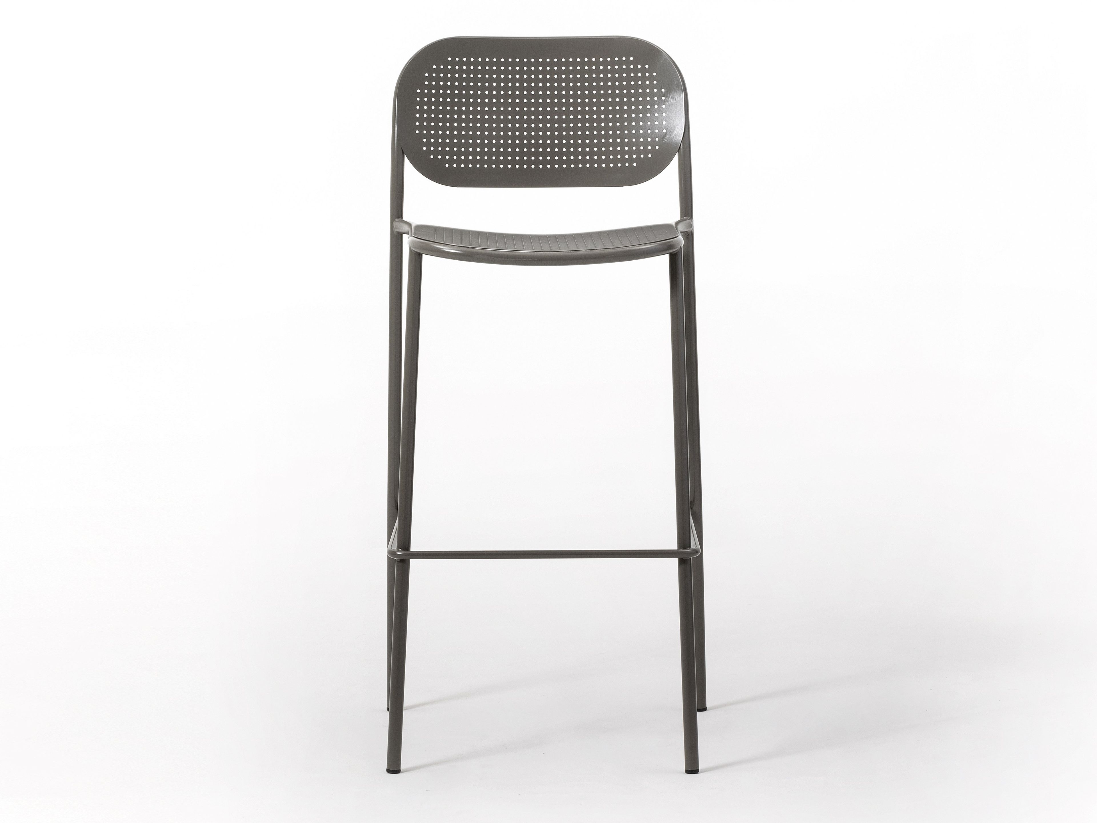 Высокий металлический табурет с подставкой для ног TrabA' Metis ARCH-00017215