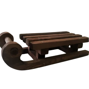 Декоративный предмет Сани большие дерево цвет коричневый 10х54 см