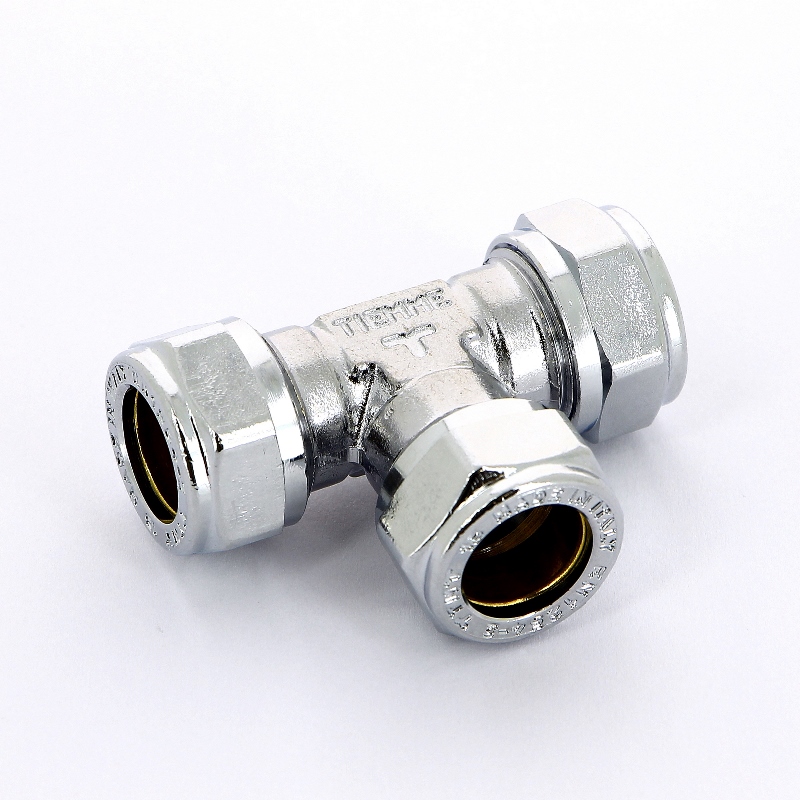 Тройник обжим хромированный TIEMME 15 1130012