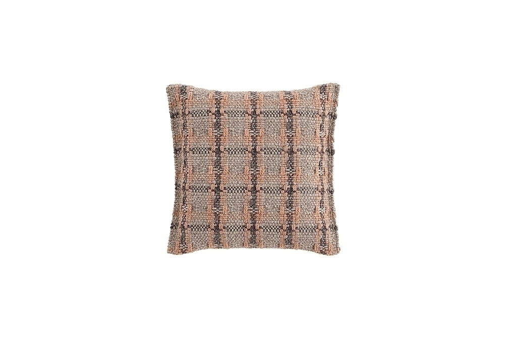 070666 Подушка GL Checks terracotta 45x45 GAN Garden Layers
