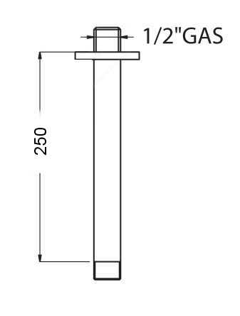 Кронштейн душевой MIGLIORE Ricambi ML.RIC-36.120.BR, бронза  - Вид №1