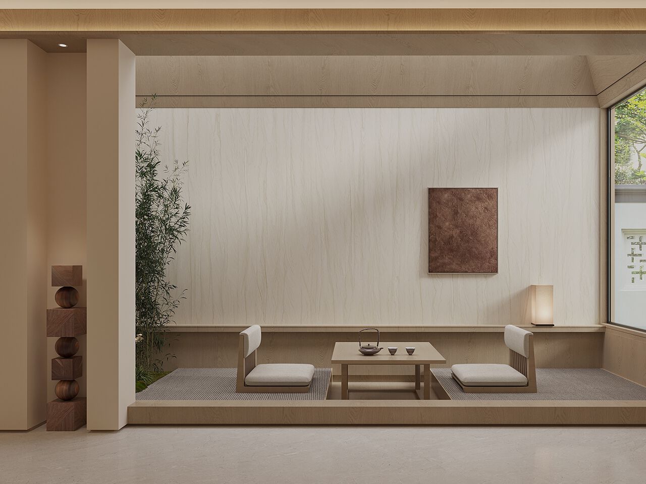 Мраморный пол / покрытие GANI MARBLE TILES TEAK WOOD CREAM ARCH-00060409 - Вид №1