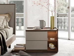 Kico Прямоугольная тумбочка из дерева с подсветкой Gruppi