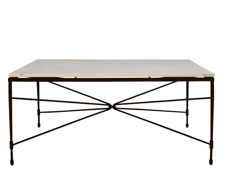 Квадратный стол из смолы и нержавеющей стали JANUS et Cie AMALFI STAR ARCH-00076198 - Вид №1