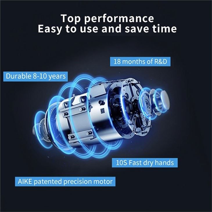 Сушилка для рук из нержавеющей стали AIKE AK2805_593  - Вид №2