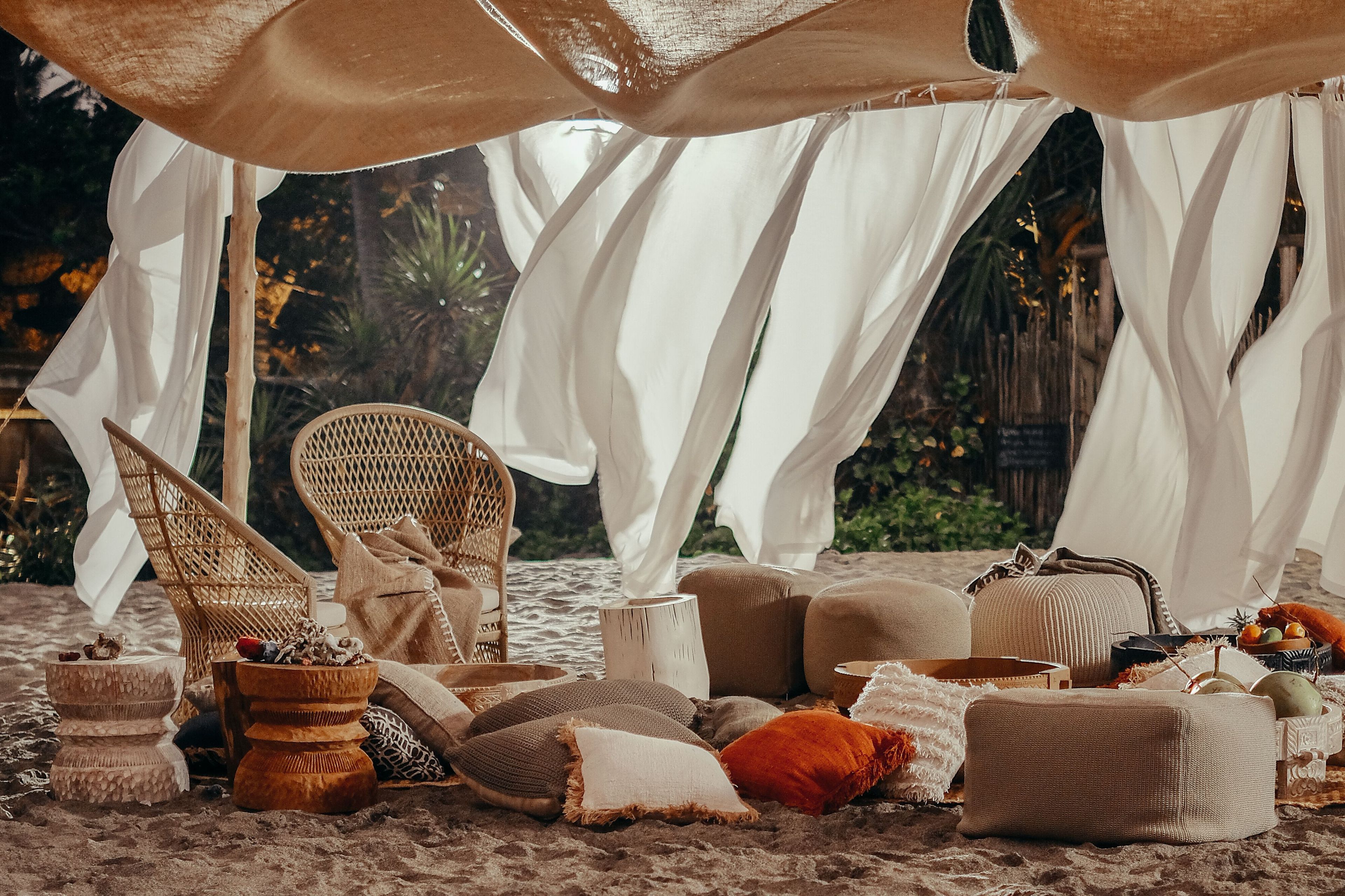 Квадратный садовый пуфик из веревки cbdesign Виареджо ARCH-00086752 - Вид №5