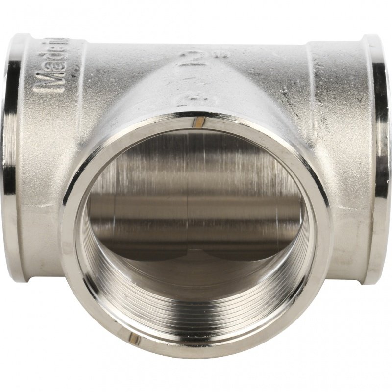 Тройник ВР 2" никель STOUT SFT0020000002 - Вид №1