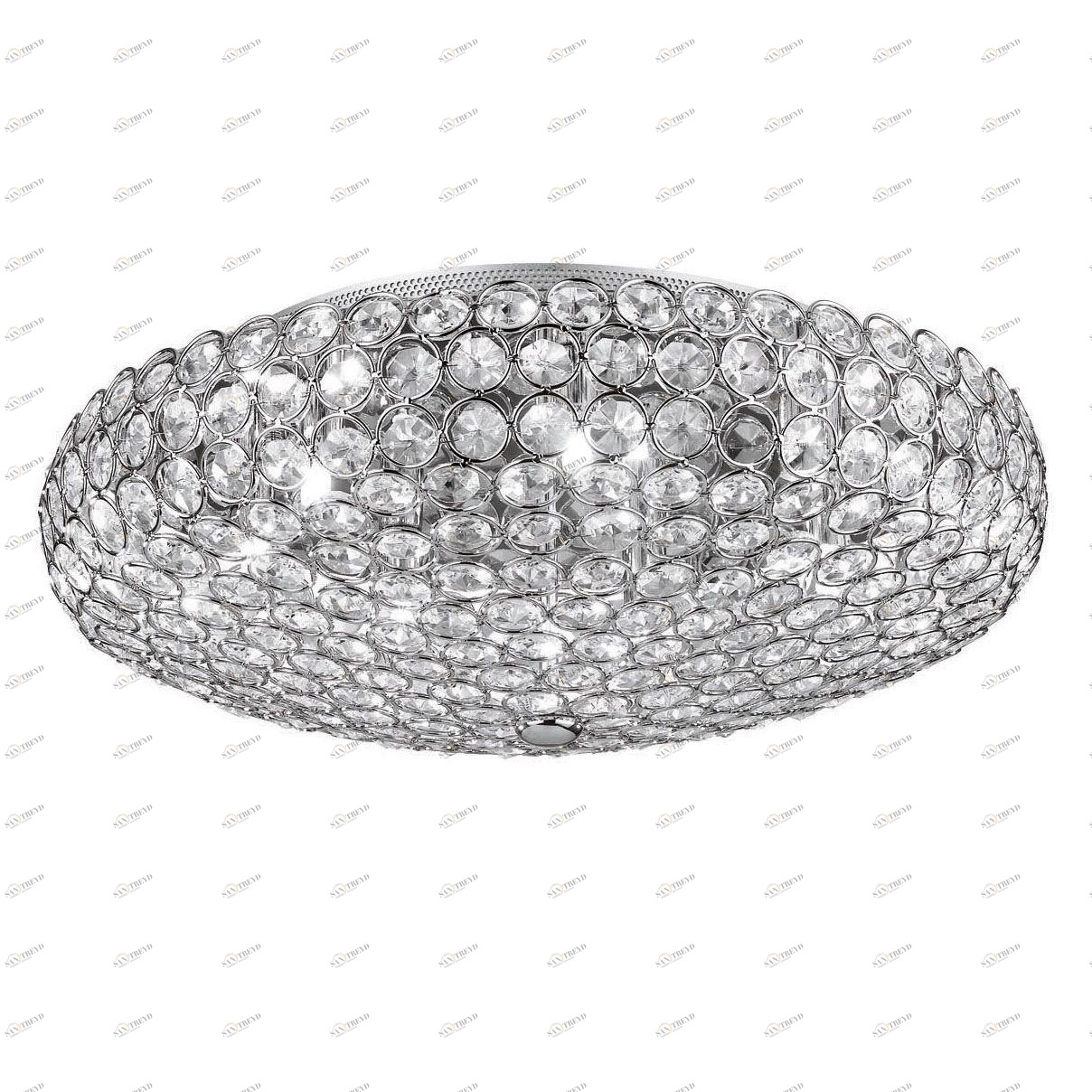Потолочный светильник Ideal Lux King PL7 Cromo IDEAL LUX ДИЗАЙНЕРСКИЕ, KING CROMO 074020 Прозрачный;хром 