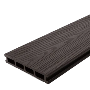 Террасная доска ДПК T-Decks цвет Венге 4000x150x25 мм двусторонний вельвет 0.6 м²