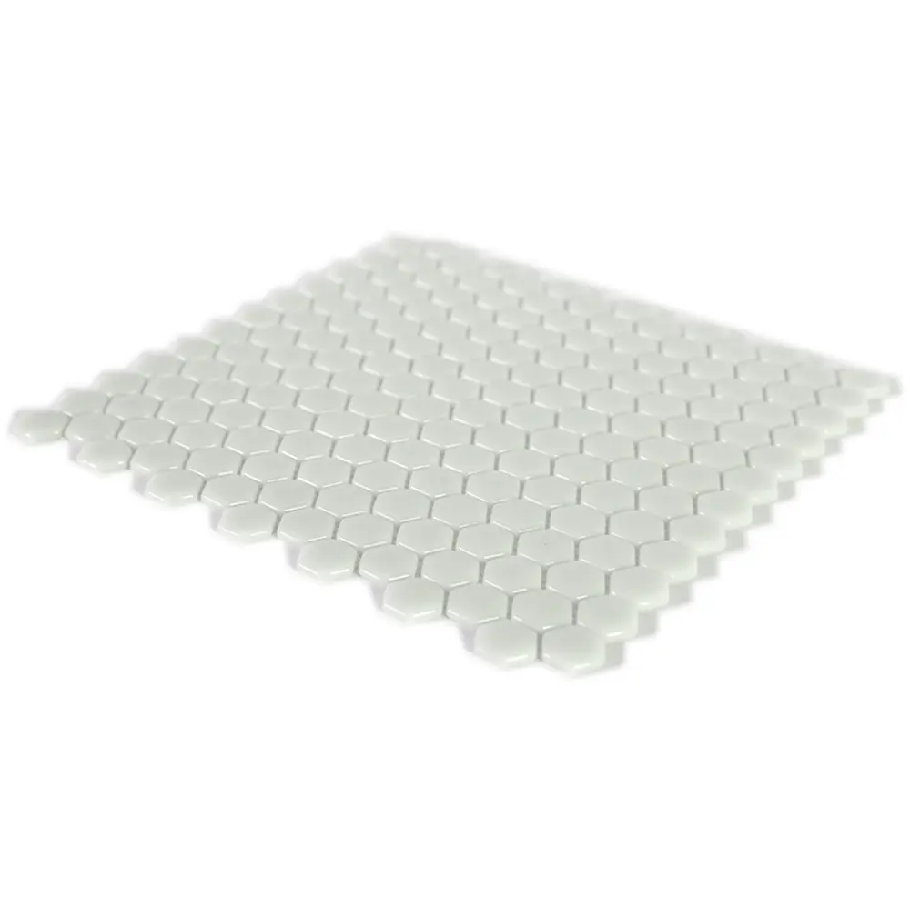 Мозаика стеклянная Natural STP-WH001-HEX 29x29 см цвет белый Santreyd Steppa STLM-2090984 - Вид №3
