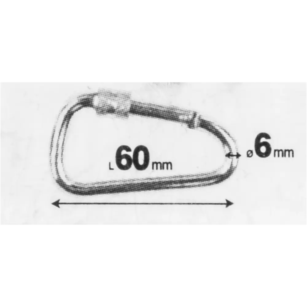 Карабин с резьбовой гайкой Standers 6х60 мм STLM-2143445 - Вид №1