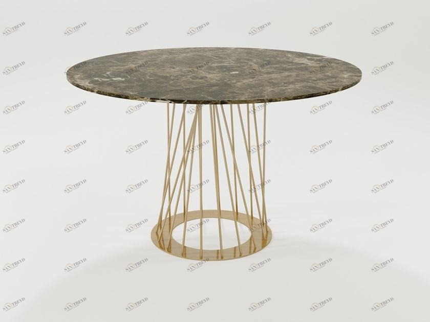 Barel Мраморный стол и твердые железные прутья Sistema santiago sun-id-1358622