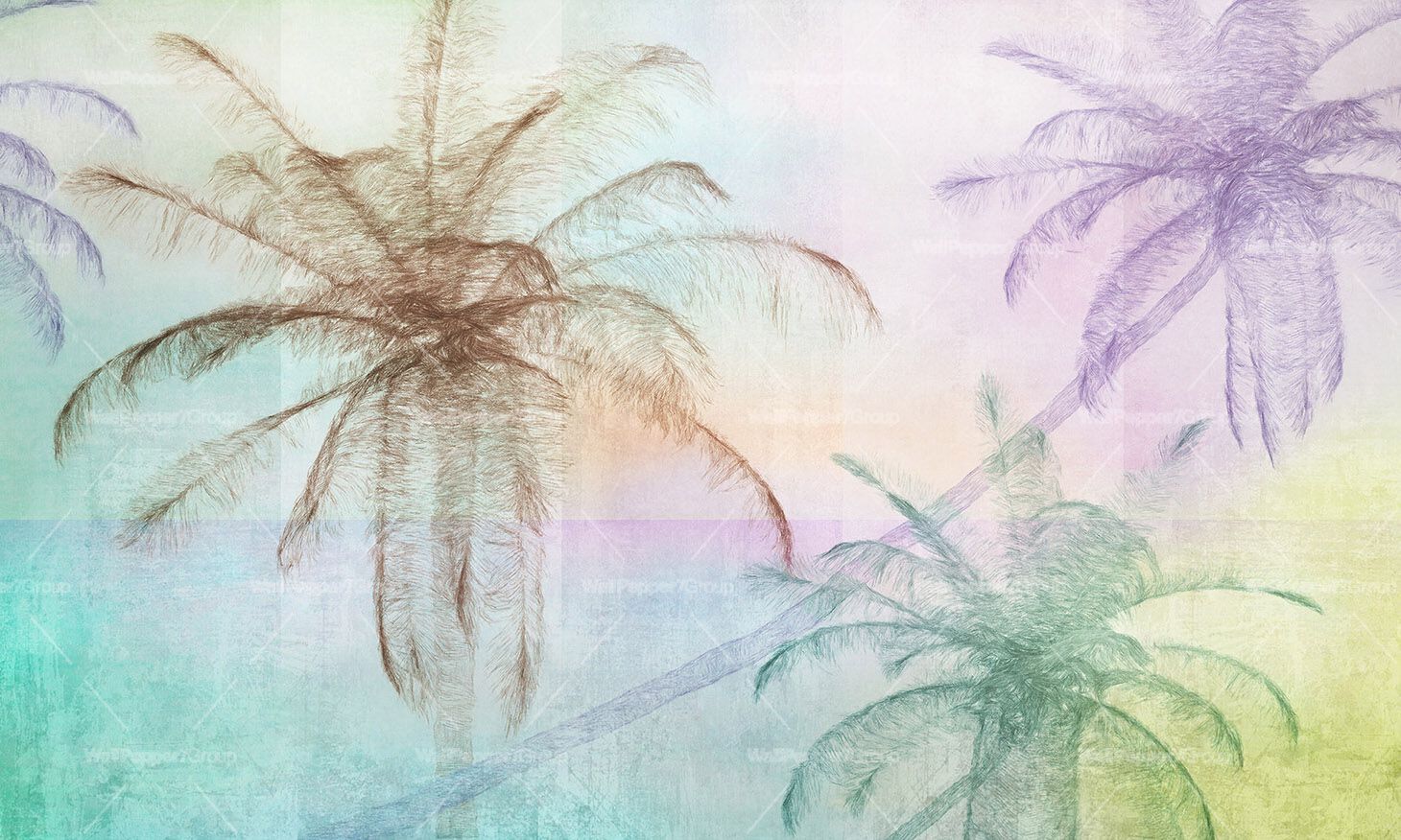 Тропические обои ПВХ бесплатно, экологически чистые, моющиеся WallPepper NASSAU ARCH-00015074 - Вид №1