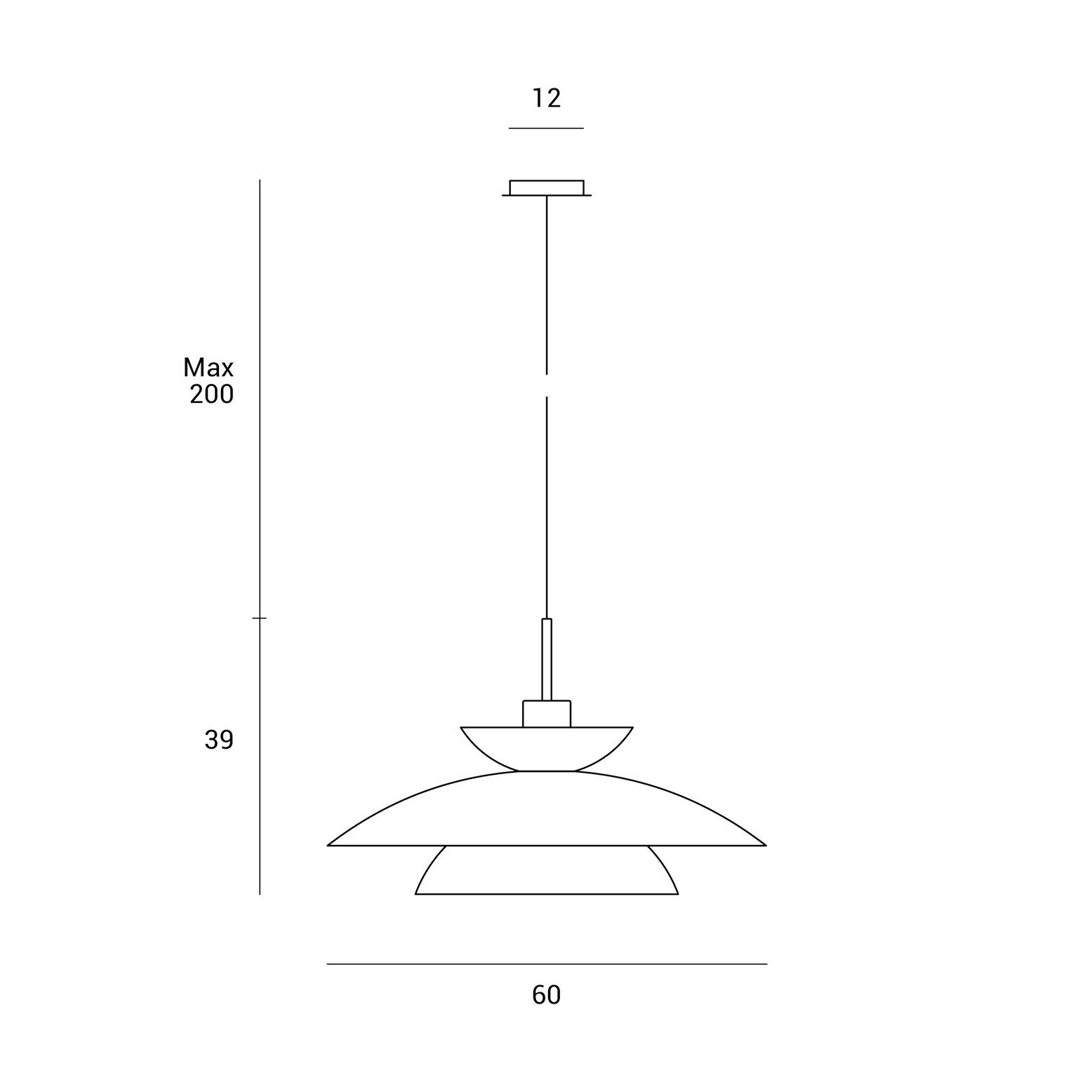 Металлический светодиодный подвесной светильник Miloox KLOÉ ARCH-00098423 - Вид №6
