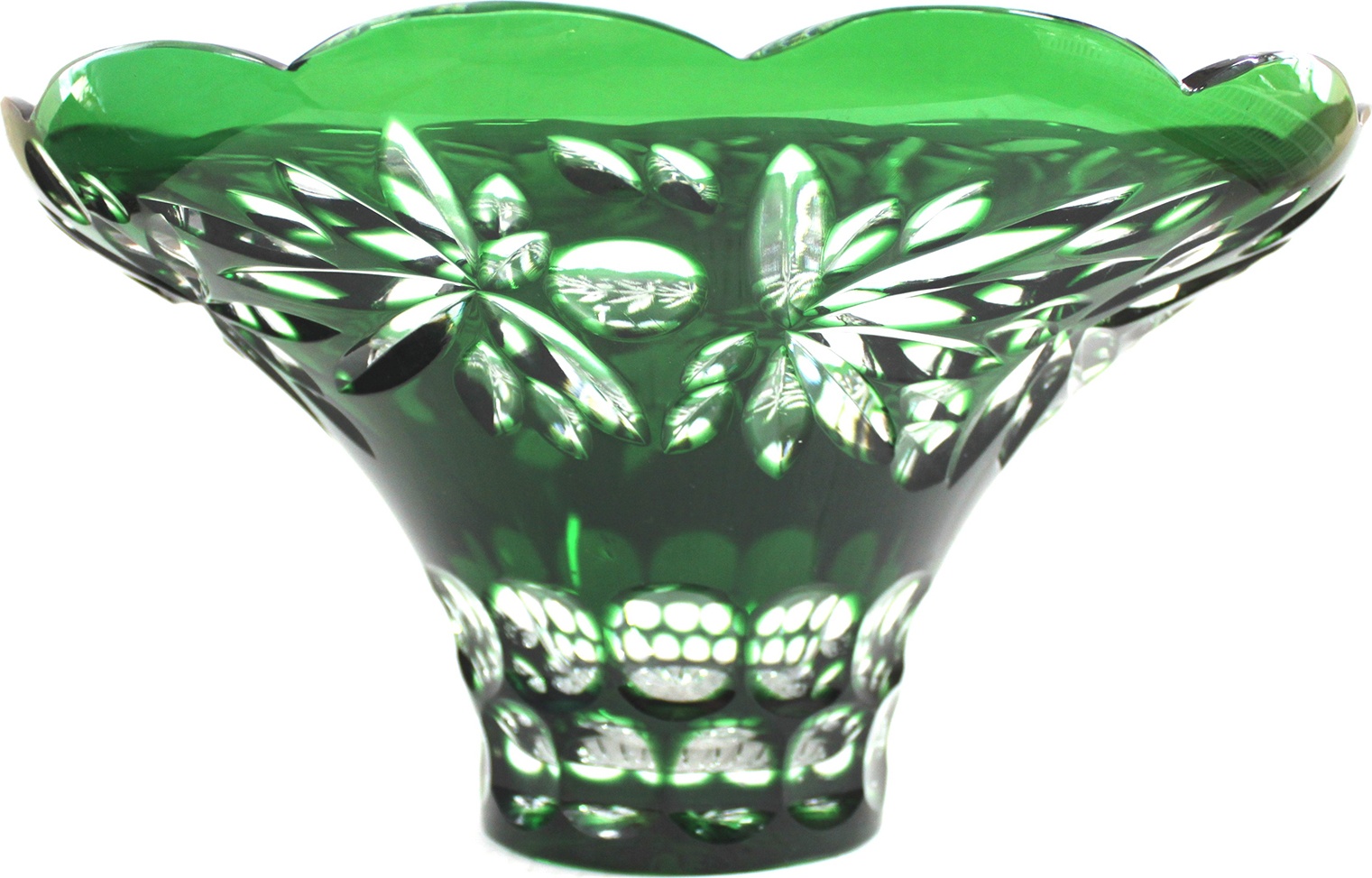 10633398 Гусевской Хрустальный Завод им. Мальцова Ваза для фруктов "Пальмира" Хрусталь 