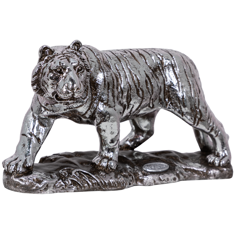 22680 Крадущийся тигр (скульптура) Айс Античное серебро BOGACHO 4627196598638 - Вид №2