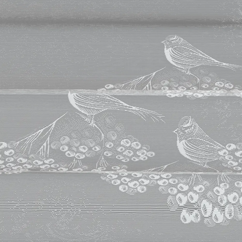 Тюль для кухни "Снегири" 200x165 см цвет белый Santreyd STLM-2148377 - Вид №2