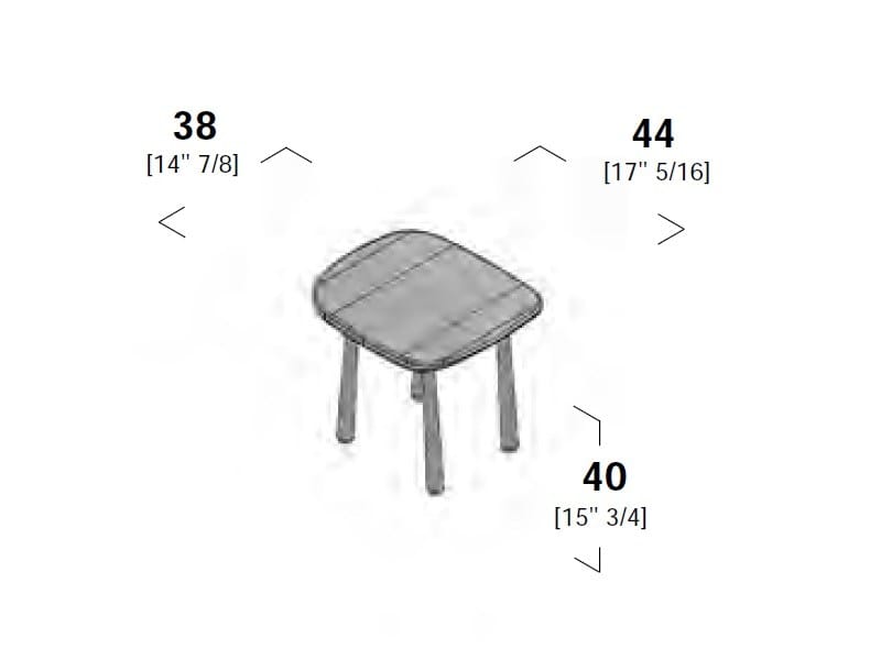 Табурет для ванной из ясеня Rexa источник ARCH-00121145 - Вид №6