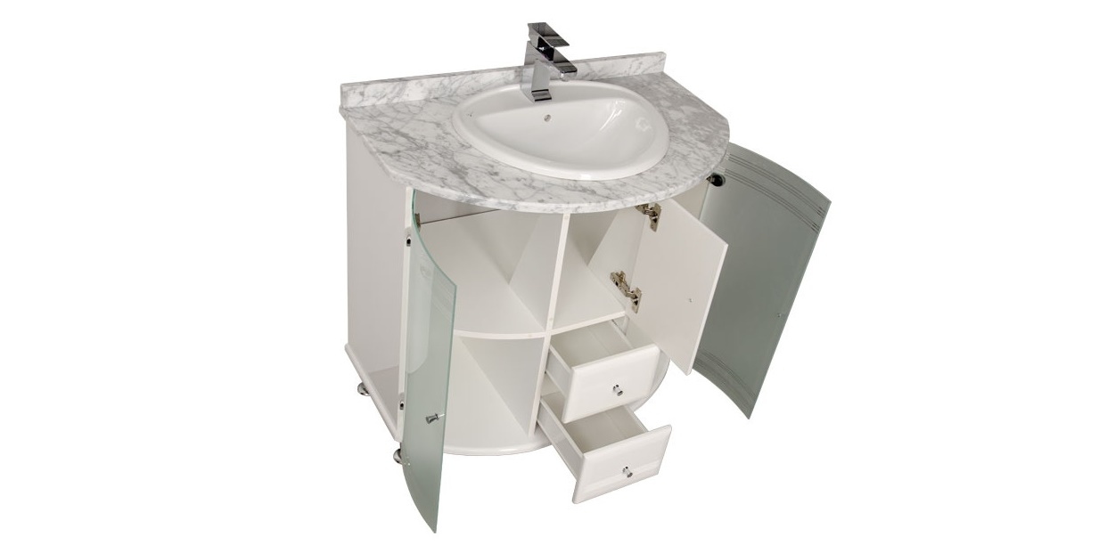 Комплект мебели Aquanet Рио 85 белый 00161178 - Вид №3