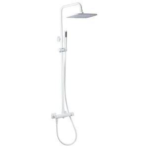 91581056 Душевая стойка Maxonor Pure life pl2489-8 1 режимная цвет белый STLM-1511005