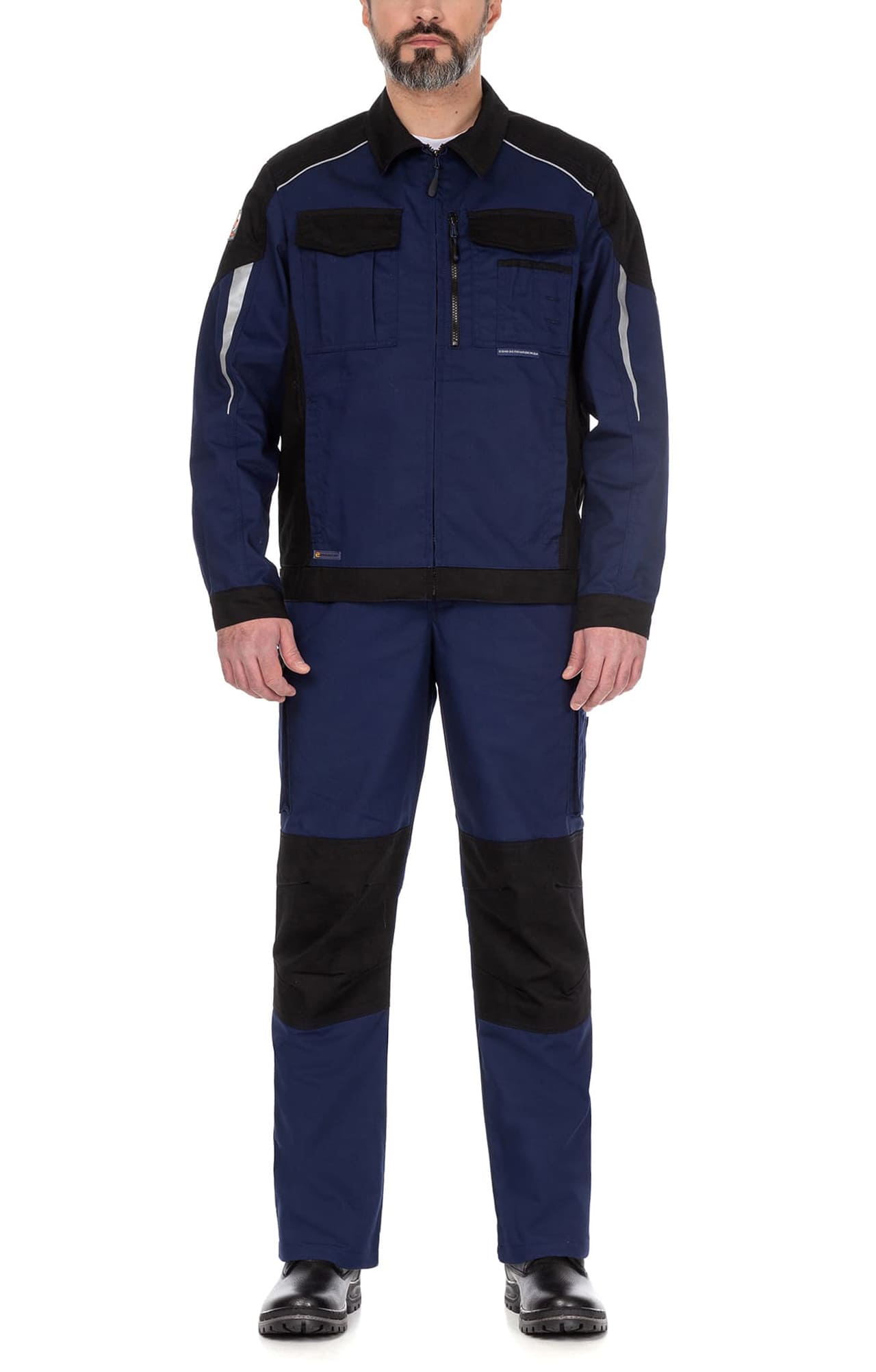 64617 Костюм  NEW 2 темно-синий с черным STATUS  Летняя спецодежда  размер 44-46/170-176  - Вид №19