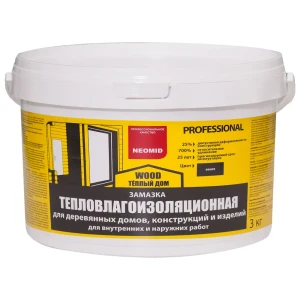 Замазка для дерева Neomid цвета венге 3 кг