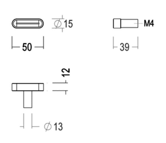 Латунная ручка Quincalux Комо ARCH-00088391 - Вид №2