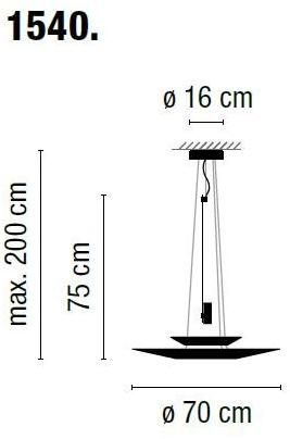 Vibia Светодиодный подвесной светильник с диммером Flamingo 1540 - Вид №5