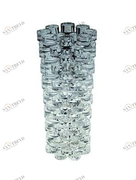 Ваза стеклянная прозрачная "Кристалл" UNICO ДИЗАЙНЕРСКИЕ 255406 Белый 