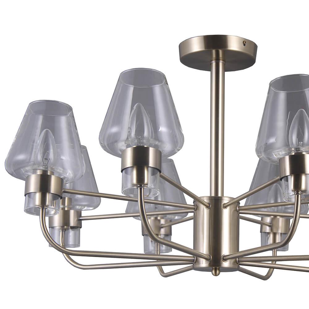 Потолочная люстра Seven Fires Астор 33070.01.05.08 SEVEN FIRES ДИЗАЙНЕРСКИЕ, АСТОР 00-3888667 Бронза;прозрачный  - Вид №2