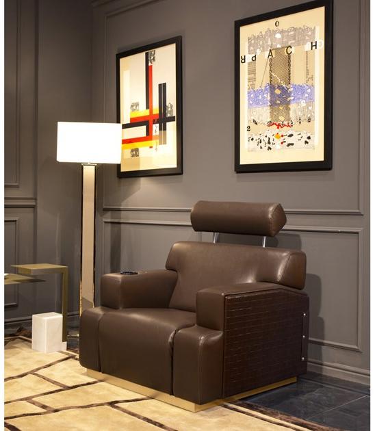 Formitalia Расслабляющее кресло с откидной спинкой из оленьей кожи sun-id-1378658 - Вид №6