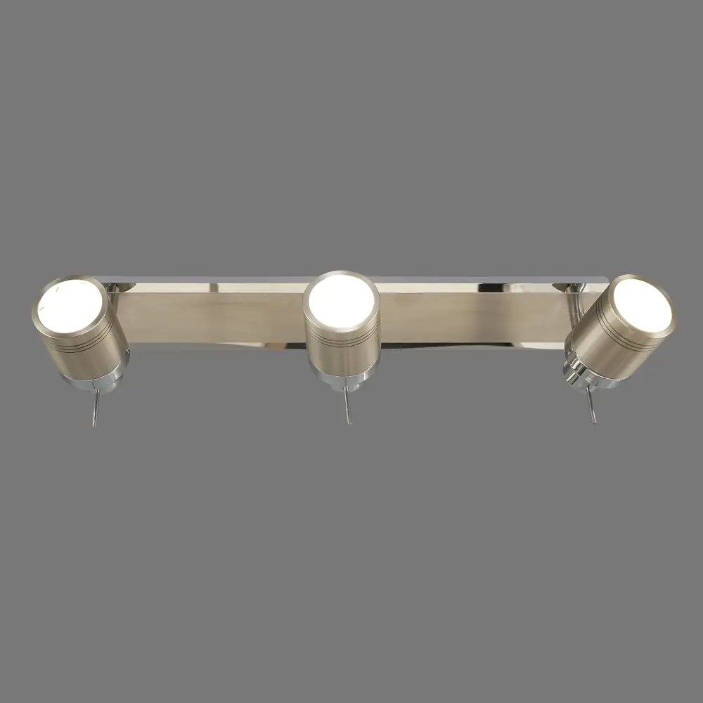 Светильник накладной Bergamo 3хGU10 IP44 цвет хром/никель Escada STLM-2197088 - Вид №3